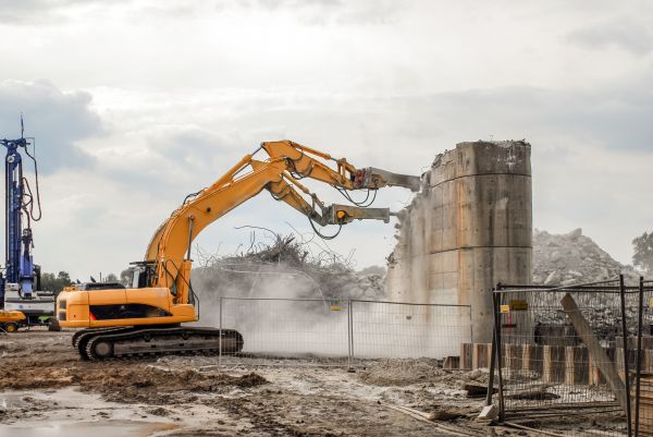 Silo Demolition in Baytown